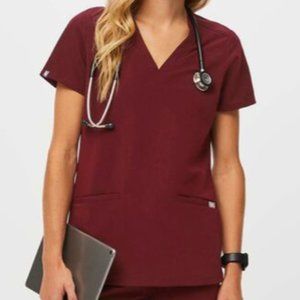 Figs Casma 3 Pocket  Scrub Top Small